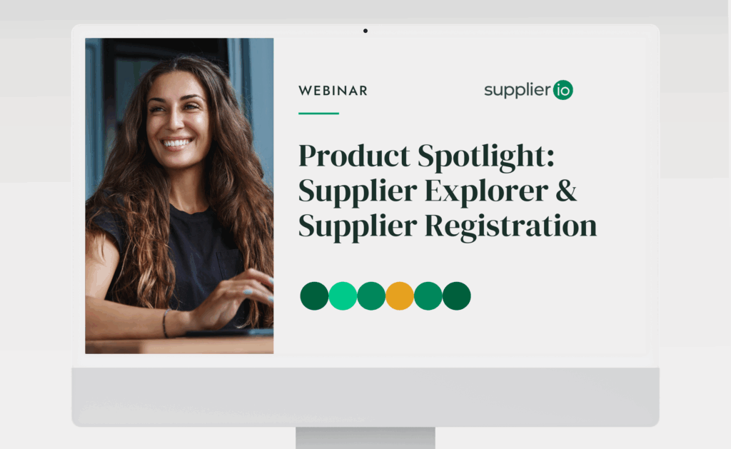 Product Spotlight: Supplier Explorer & Supplier Registration