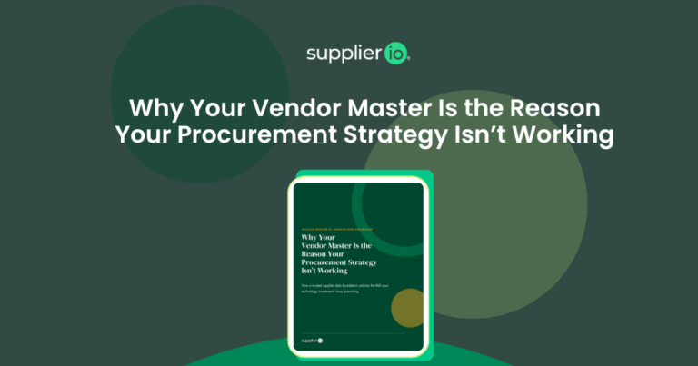 Why Your Vendor Master Is the Reason Your Procurement Strategy Isn’t Working